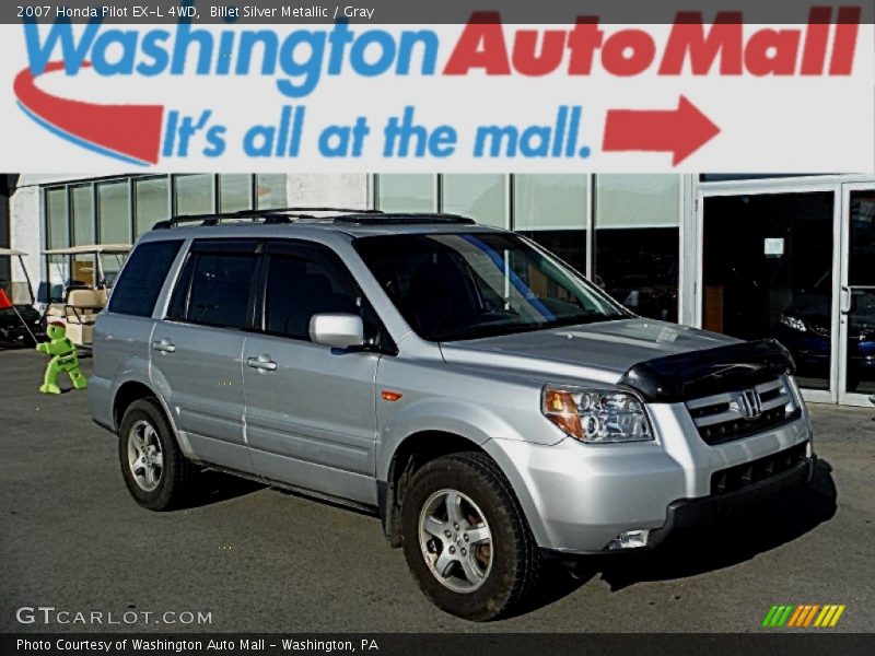 Billet Silver Metallic / Gray 2007 Honda Pilot EX-L 4WD