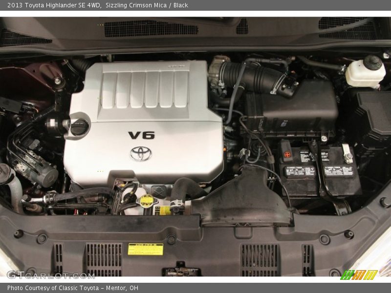 Sizzling Crimson Mica / Black 2013 Toyota Highlander SE 4WD