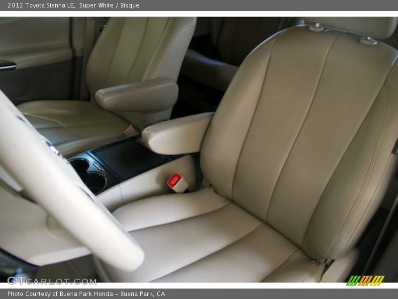 Super White / Bisque 2012 Toyota Sienna LE