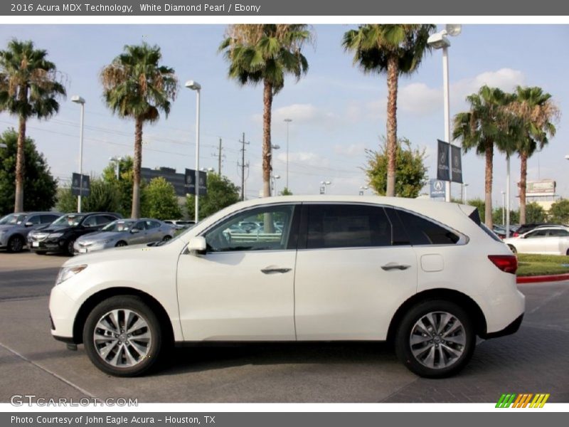 White Diamond Pearl / Ebony 2016 Acura MDX Technology