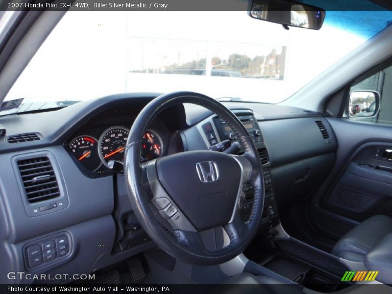 Billet Silver Metallic / Gray 2007 Honda Pilot EX-L 4WD