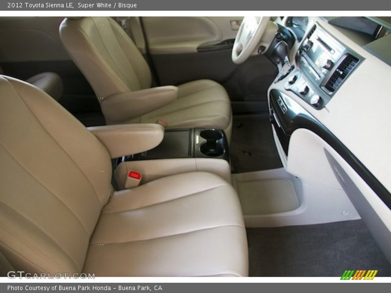 Super White / Bisque 2012 Toyota Sienna LE