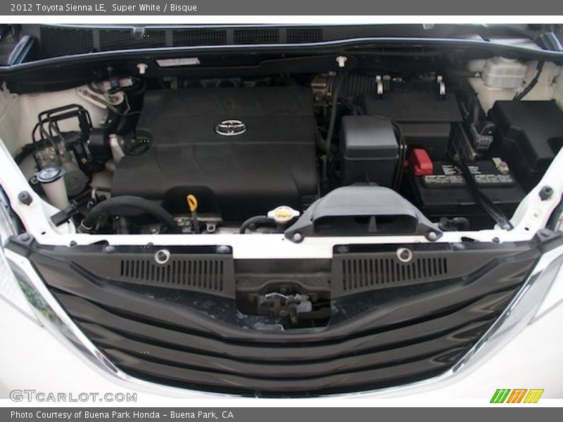 Super White / Bisque 2012 Toyota Sienna LE