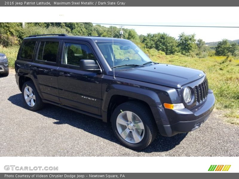 Maximum Steel Metallic / Dark Slate Gray 2016 Jeep Patriot Latitude