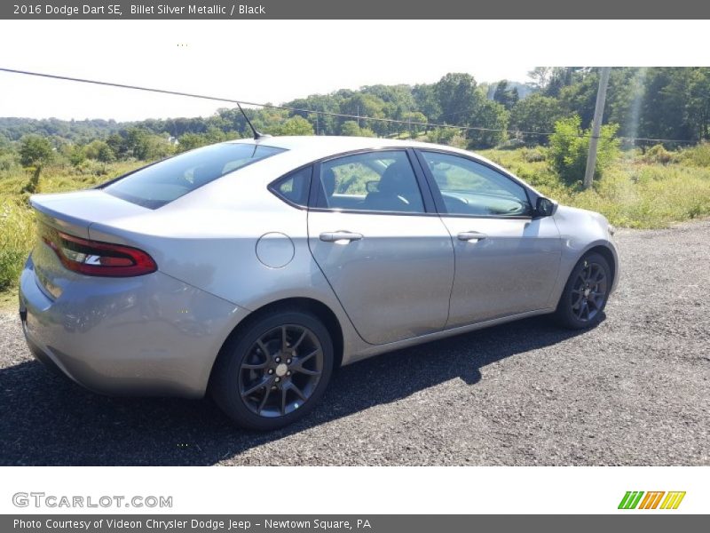 Billet Silver Metallic / Black 2016 Dodge Dart SE