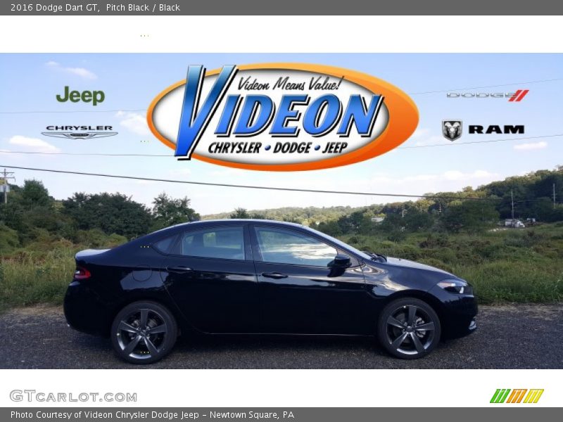 Pitch Black / Black 2016 Dodge Dart GT