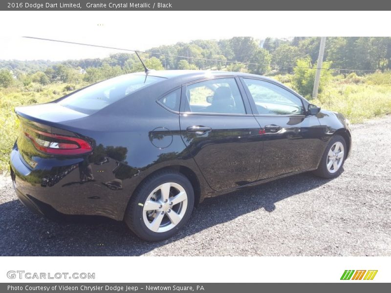 Granite Crystal Metallic / Black 2016 Dodge Dart Limited