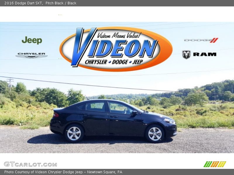 Pitch Black / Black 2016 Dodge Dart SXT