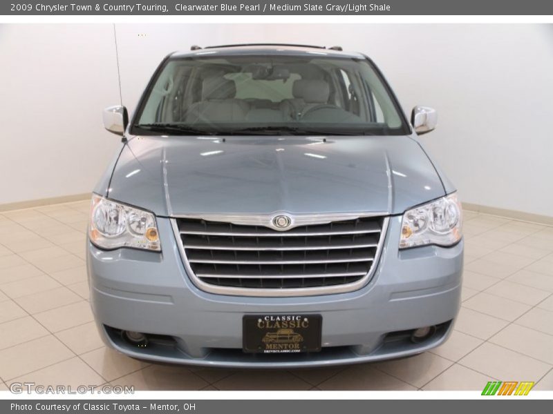 Clearwater Blue Pearl / Medium Slate Gray/Light Shale 2009 Chrysler Town & Country Touring