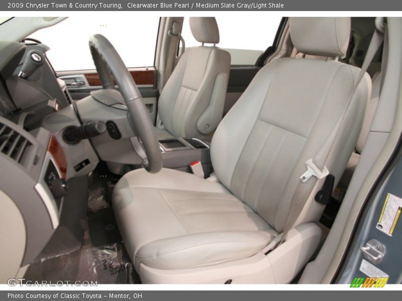 Clearwater Blue Pearl / Medium Slate Gray/Light Shale 2009 Chrysler Town & Country Touring