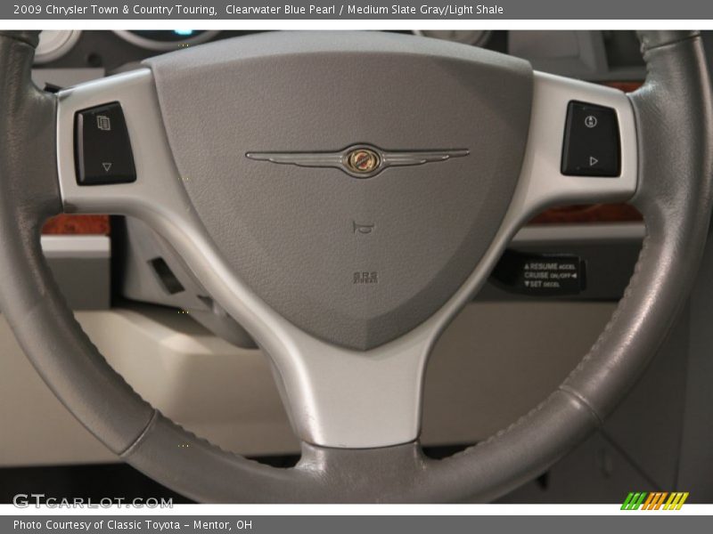 Clearwater Blue Pearl / Medium Slate Gray/Light Shale 2009 Chrysler Town & Country Touring