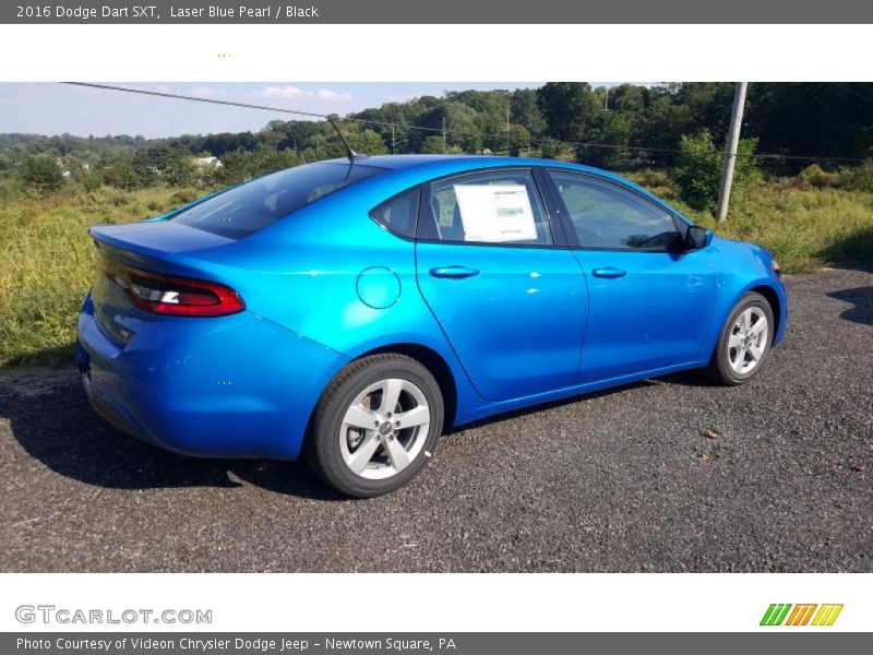 Laser Blue Pearl / Black 2016 Dodge Dart SXT