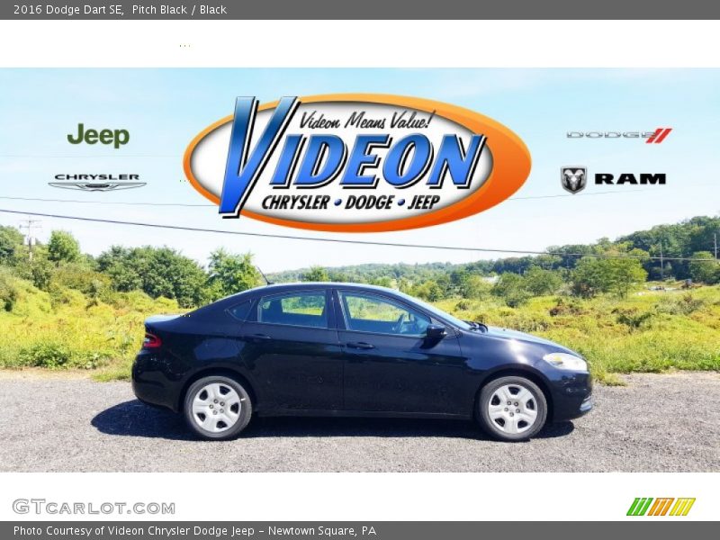 Pitch Black / Black 2016 Dodge Dart SE