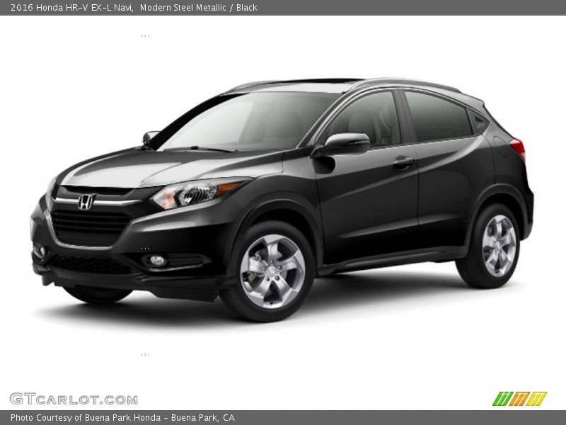 Modern Steel Metallic / Black 2016 Honda HR-V EX-L Navi