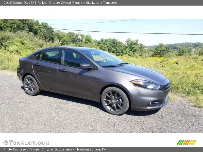 Granite Crystal Metallic / Black/Light Tungsten 2016 Dodge Dart SXT Rallye