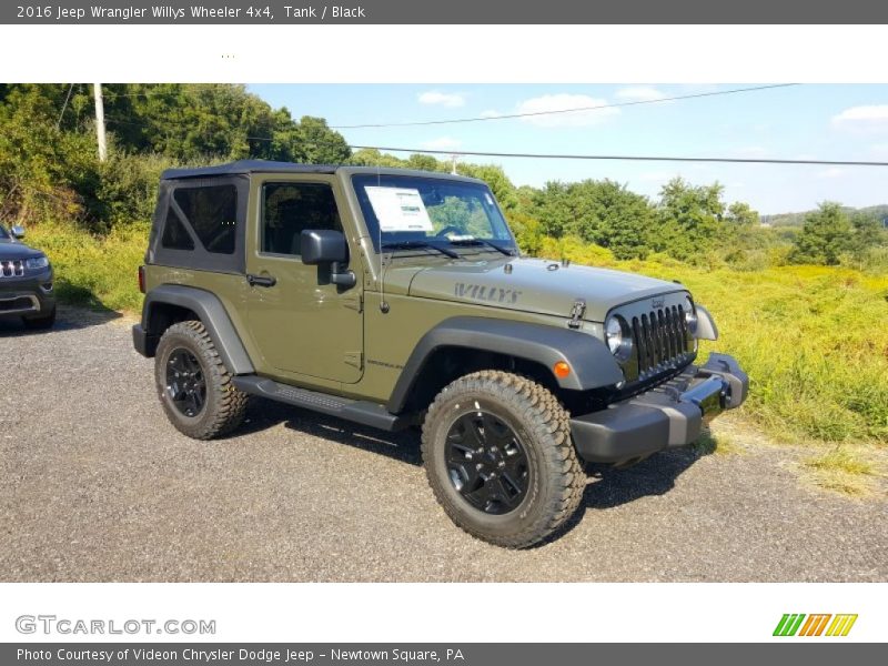 Front 3/4 View of 2016 Wrangler Willys Wheeler 4x4