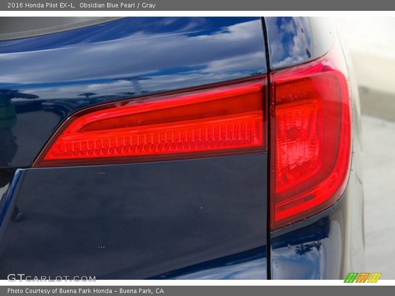 Obsidian Blue Pearl / Gray 2016 Honda Pilot EX-L