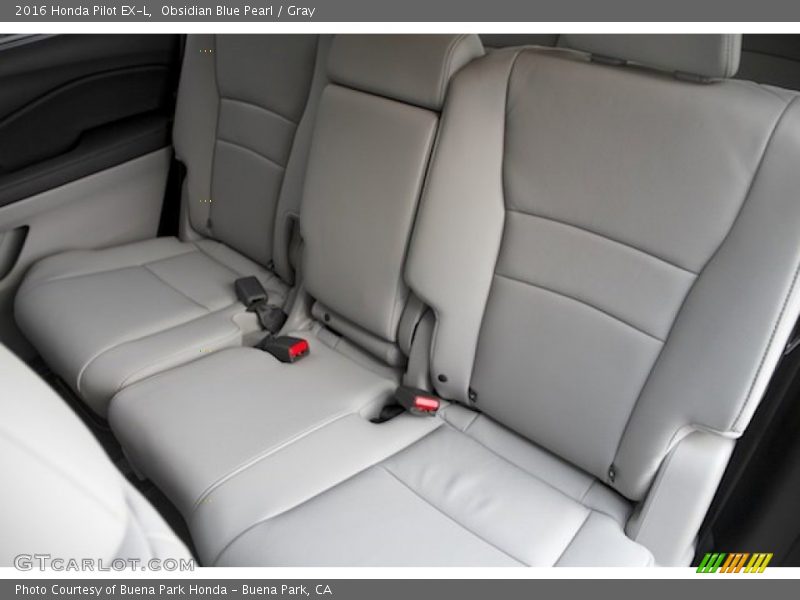 Obsidian Blue Pearl / Gray 2016 Honda Pilot EX-L