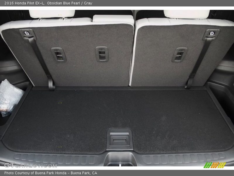 Obsidian Blue Pearl / Gray 2016 Honda Pilot EX-L