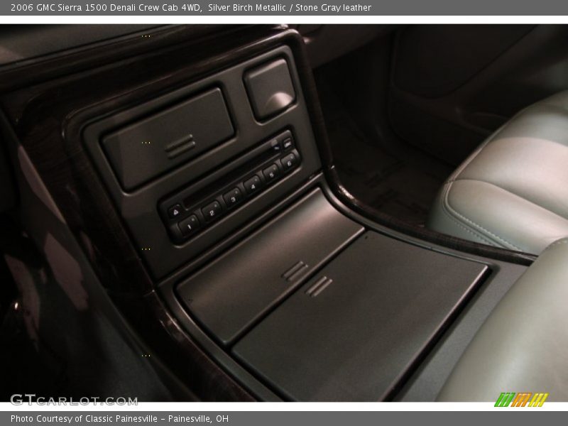 Silver Birch Metallic / Stone Gray leather 2006 GMC Sierra 1500 Denali Crew Cab 4WD