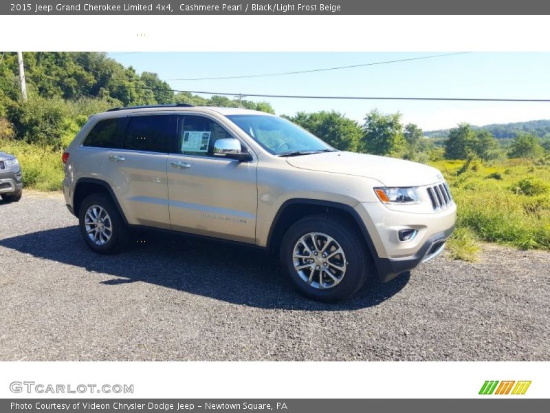 Cashmere Pearl / Black/Light Frost Beige 2015 Jeep Grand Cherokee Limited 4x4