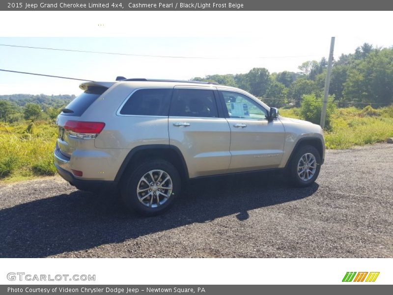 Cashmere Pearl / Black/Light Frost Beige 2015 Jeep Grand Cherokee Limited 4x4