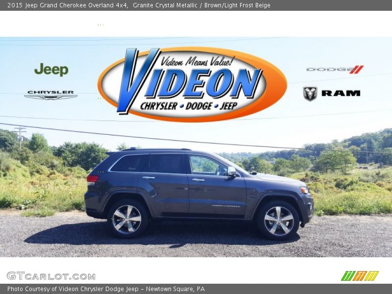 Granite Crystal Metallic / Brown/Light Frost Beige 2015 Jeep Grand Cherokee Overland 4x4
