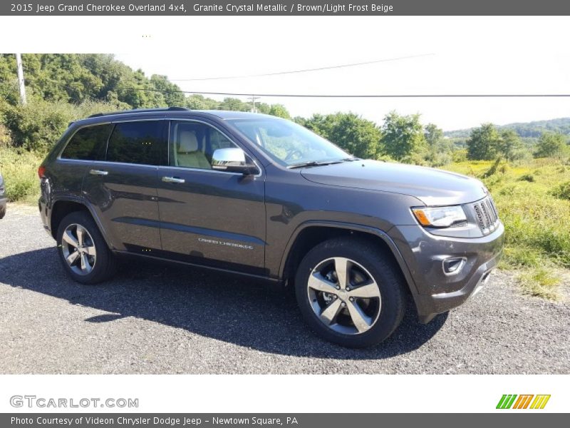 Granite Crystal Metallic / Brown/Light Frost Beige 2015 Jeep Grand Cherokee Overland 4x4