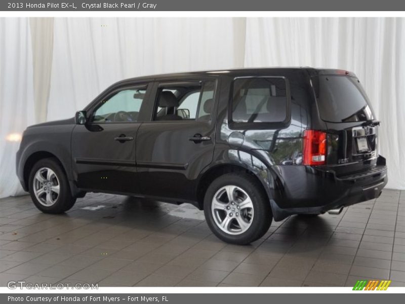 Crystal Black Pearl / Gray 2013 Honda Pilot EX-L
