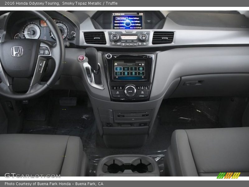 Smoky Topaz Metallic / Truffle 2016 Honda Odyssey Touring