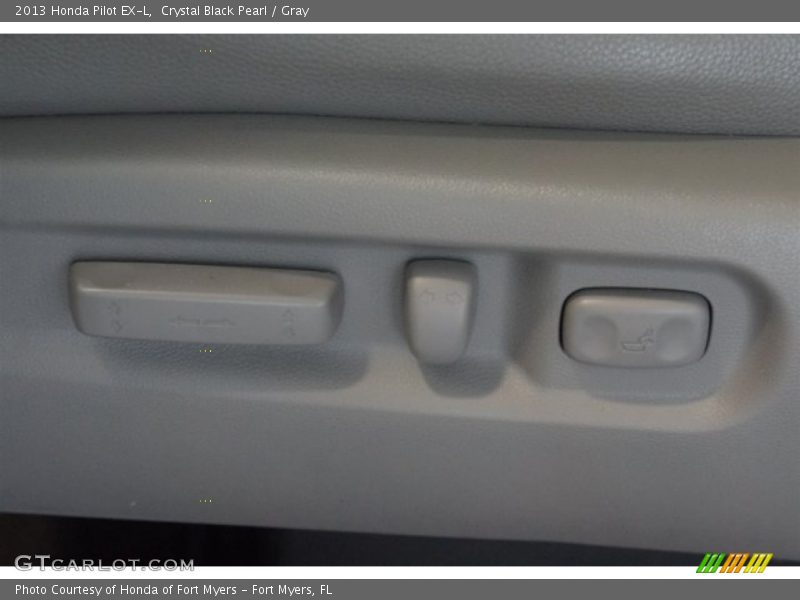 Crystal Black Pearl / Gray 2013 Honda Pilot EX-L