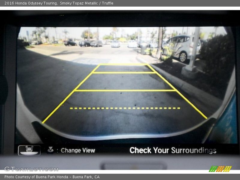 Smoky Topaz Metallic / Truffle 2016 Honda Odyssey Touring