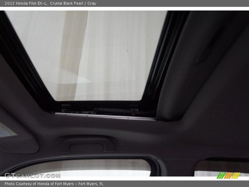 Crystal Black Pearl / Gray 2013 Honda Pilot EX-L