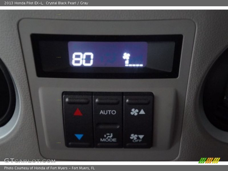 Crystal Black Pearl / Gray 2013 Honda Pilot EX-L