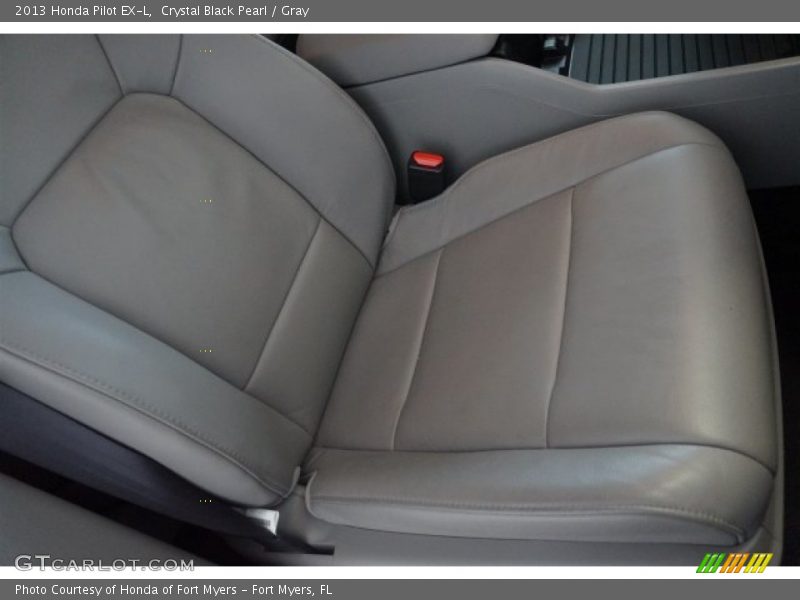 Crystal Black Pearl / Gray 2013 Honda Pilot EX-L