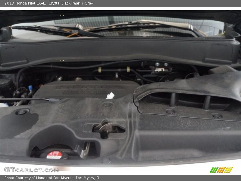 Crystal Black Pearl / Gray 2013 Honda Pilot EX-L