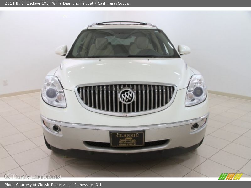 White Diamond Tricoat / Cashmere/Cocoa 2011 Buick Enclave CXL