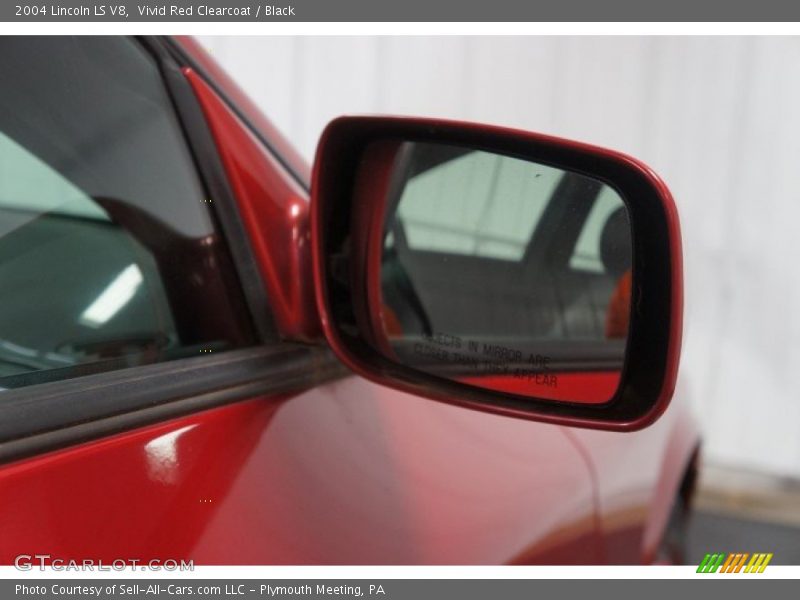 Vivid Red Clearcoat / Black 2004 Lincoln LS V8