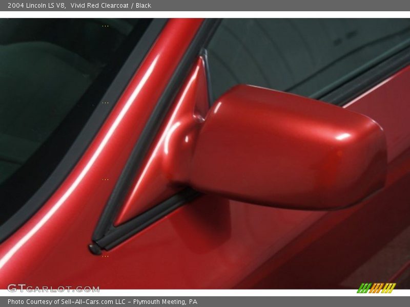 Vivid Red Clearcoat / Black 2004 Lincoln LS V8