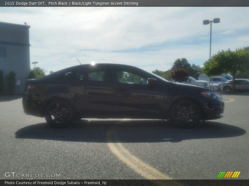 Pitch Black / Black/Light Tungsten Accent Stitching 2015 Dodge Dart SXT