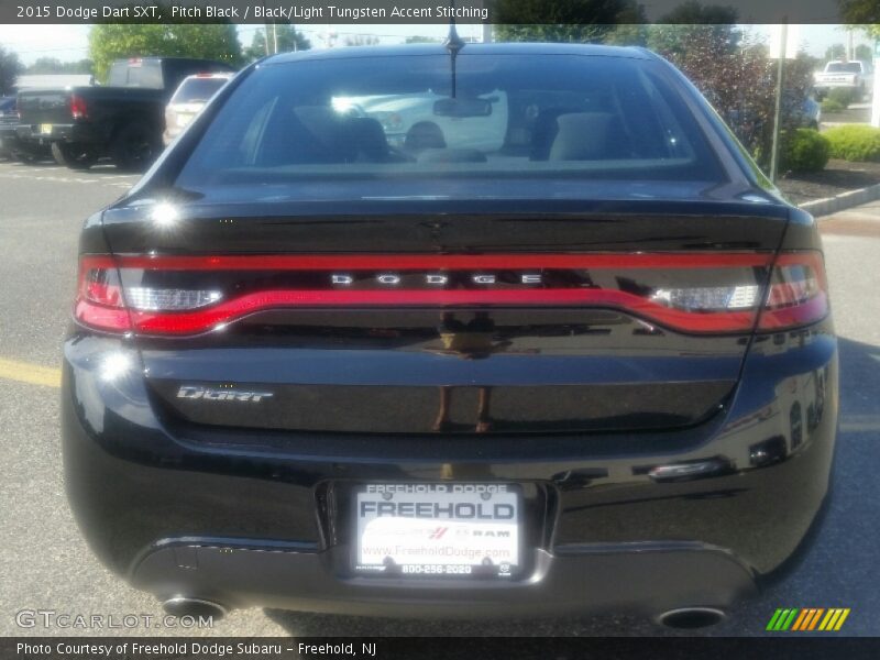 Pitch Black / Black/Light Tungsten Accent Stitching 2015 Dodge Dart SXT