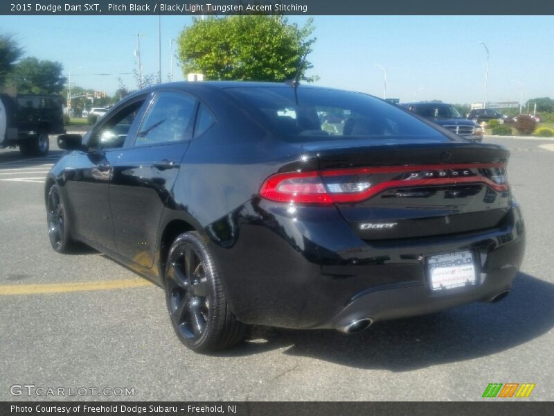 Pitch Black / Black/Light Tungsten Accent Stitching 2015 Dodge Dart SXT