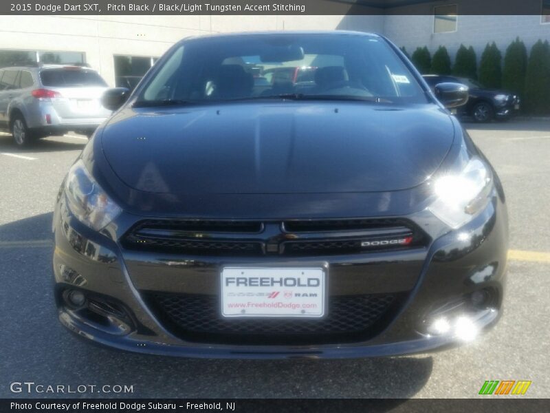 Pitch Black / Black/Light Tungsten Accent Stitching 2015 Dodge Dart SXT