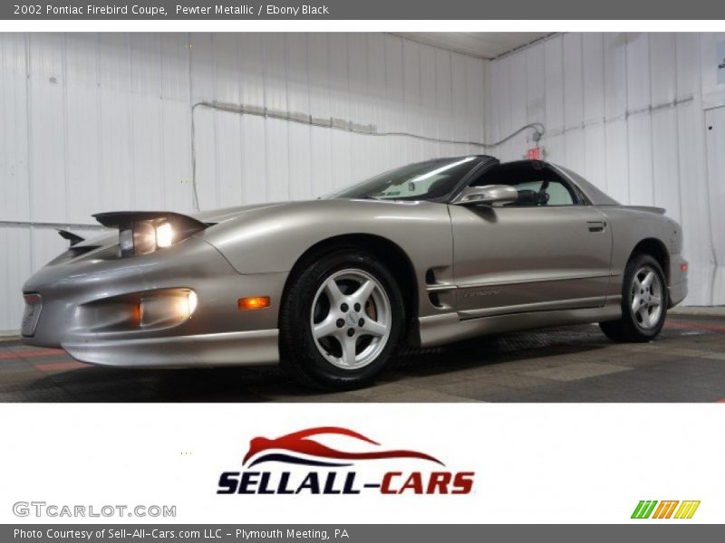 Pewter Metallic / Ebony Black 2002 Pontiac Firebird Coupe