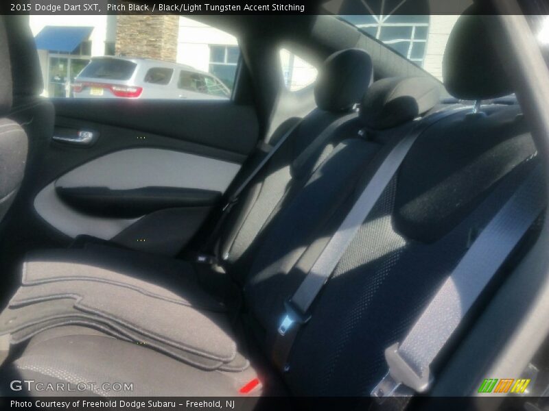 Pitch Black / Black/Light Tungsten Accent Stitching 2015 Dodge Dart SXT