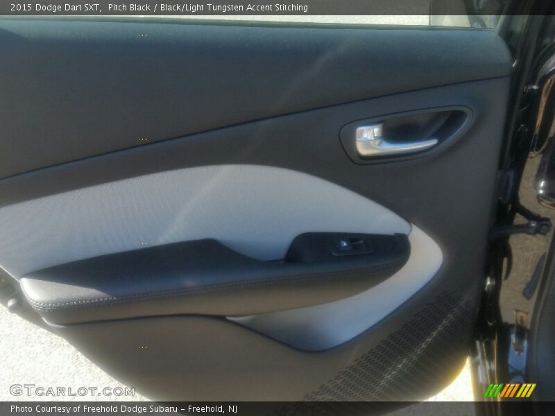 Pitch Black / Black/Light Tungsten Accent Stitching 2015 Dodge Dart SXT
