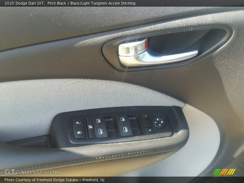 Pitch Black / Black/Light Tungsten Accent Stitching 2015 Dodge Dart SXT