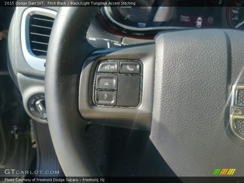 Pitch Black / Black/Light Tungsten Accent Stitching 2015 Dodge Dart SXT