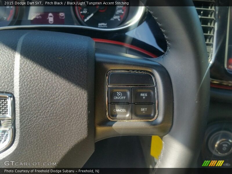 Pitch Black / Black/Light Tungsten Accent Stitching 2015 Dodge Dart SXT