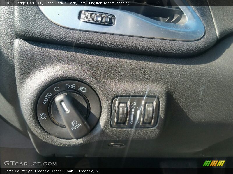 Pitch Black / Black/Light Tungsten Accent Stitching 2015 Dodge Dart SXT
